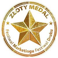 Złoty Medal targór Festiwal Marketingu i Festiwal Druku